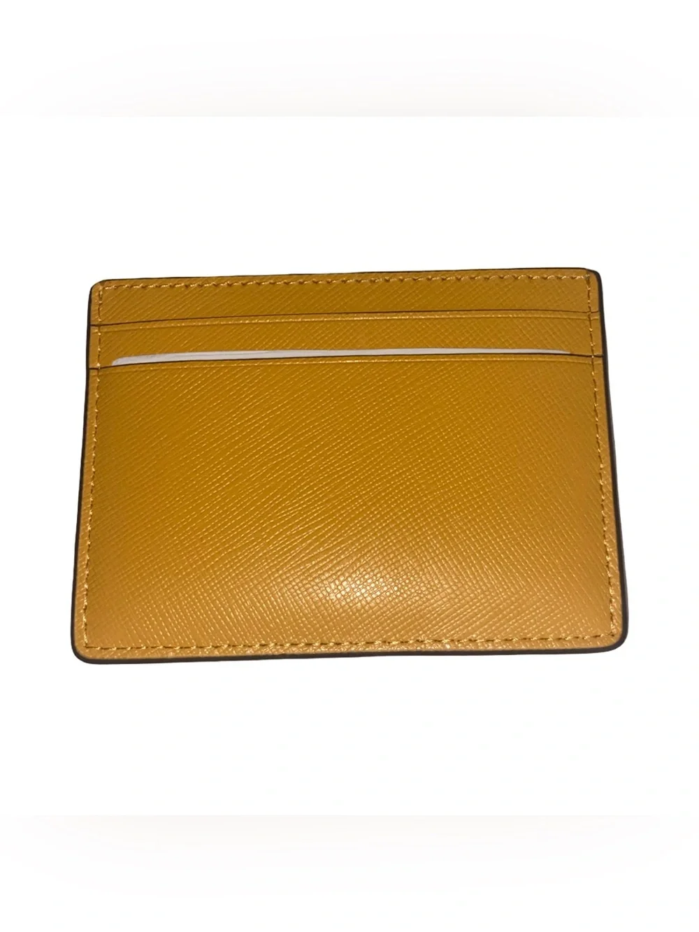 Kate Spade Madison Small Slim Card Holder in yellow Daffodil